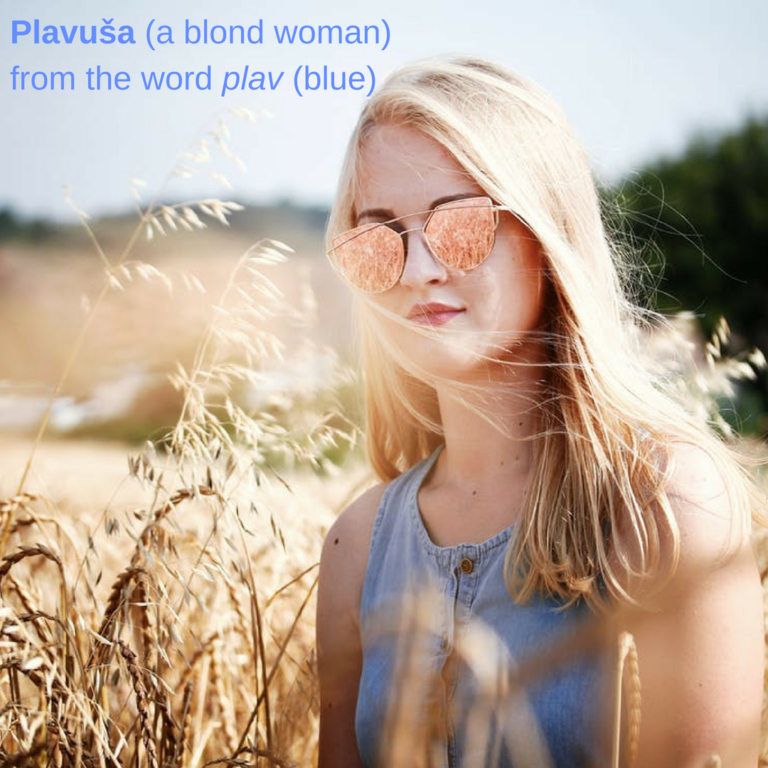 plavusa, blond in serbian